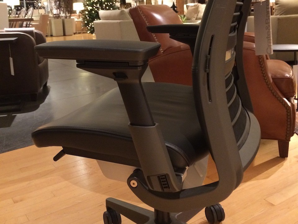 Steelcase Think Chair armrest closeup